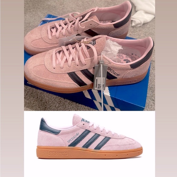 adidas gazelle silver green womens adidas Handball Spezial Clear Pink Arctic Night Women's – Lilac Blonde main image 1